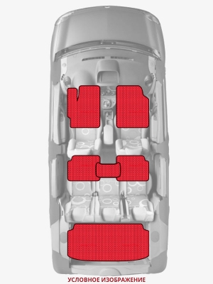 ЭВА коврики «Queen Lux» комплект для Toyota Sparky